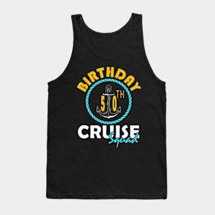 50Th Birthday Cruise Squad 2024 Matching Party Family Tank Top